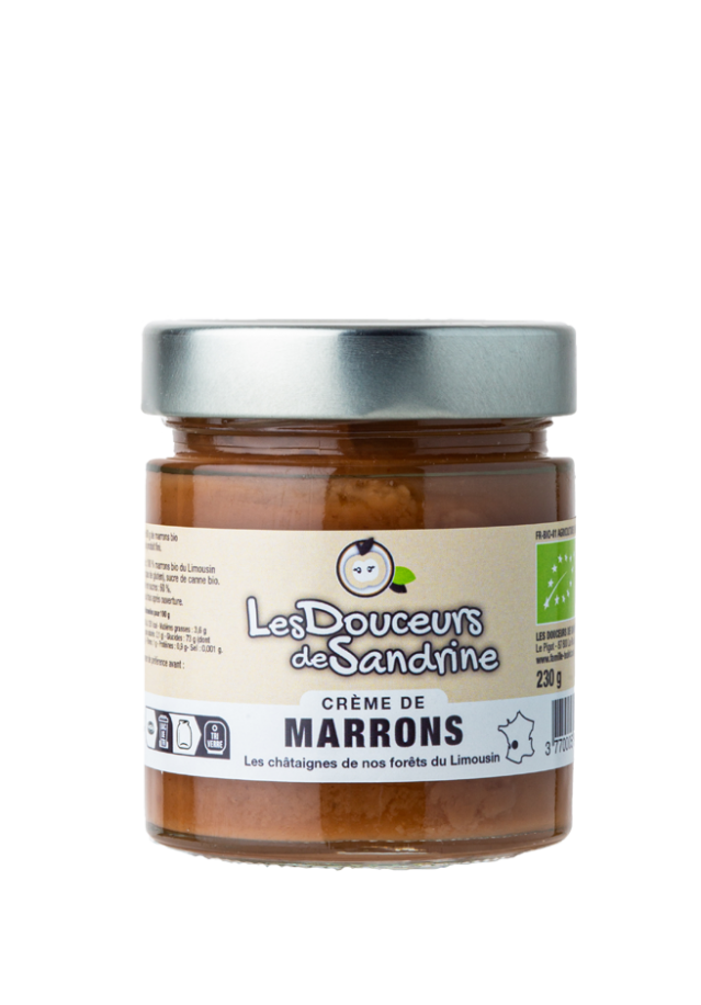 Crème de Marrons BIO 320g (avec brisures)