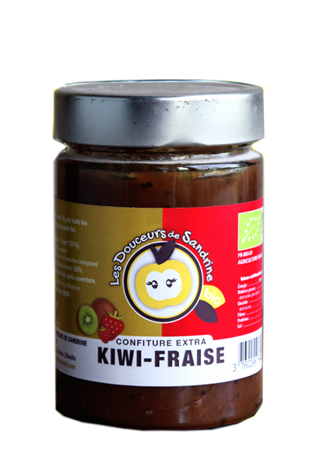 Confiture extra kiwi fraise BIO 350G