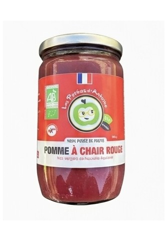 Purée pomme à chair rouge